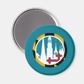 メリーランド州旗フレデリック集合尖輪 マグネット (正面/裏面)