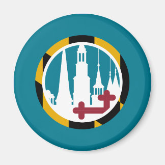 メリーランド州旗フレデリック集合尖輪 マグネット