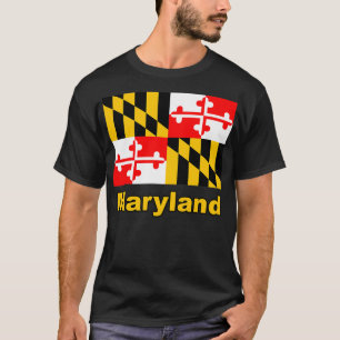 メリーランド州旗ボルチモア・プルオーバー Tシャツ