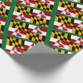 メリーランド州旗メリーランドクリスマス ラッピングペーパー (角)
