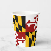 メリーランド州旗紙カップ 紙コップ (裏面)