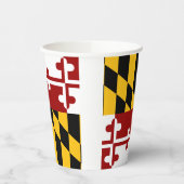 メリーランド州旗紙カップ 紙コップ (左)