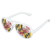 メリーランド州旗 アビエーターサングラス (アングル)