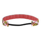 メリーランド州旗、アメリカ州旗 アスレチックヘッドバンド (裏面)