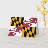 メリーランド州旗 カード (黄色い花)