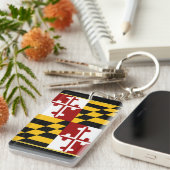 メリーランド州旗 キーホルダー (正面右)