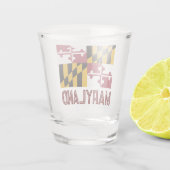 メリーランド州旗 ショットグラス (裏面)