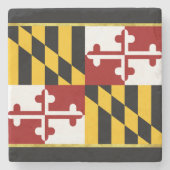 メリーランド州旗 ストーンコースター (正面)