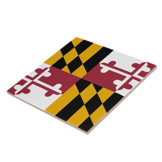 メリーランド州旗 タイル (側面)