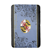 メリーランド州旗 バスマット (正面縦)