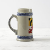 メリーランド州旗 ビールジョッキ (左)