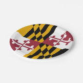 メリーランド州旗 ペーパープレート (アングル)