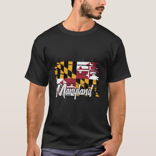 メリーランド州旗 – マリランダーセーター Tシャツ (正面)