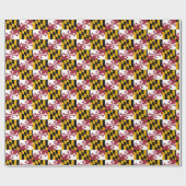 メリーランド州旗 ラッピングペーパー (フラット)