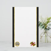 メリーランド州旗 便箋 (スタンド正面)