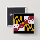 メリーランド州旗 缶バッジ (正面&裏面)