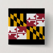 メリーランド州旗 缶バッジ (正面)