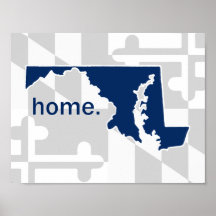 メリーランド州旗/色ポップ・アートのの州 – ネイビーブルー