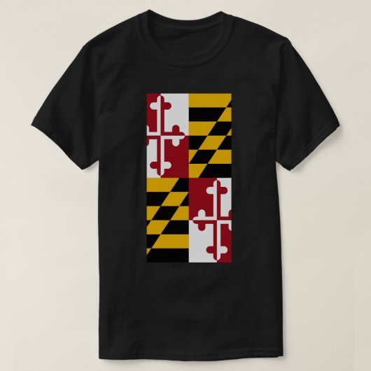 メリーランド州旗 Tシャツ (デザイン正面)