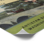 メリーランド州西部からの挨拶（詳細地図） ポスター (角)