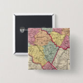 メリーランド州2郡の地形図 缶バッジ (正面&裏面)