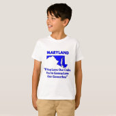 メリーランド州 - カニを愛するなら... Tシャツ (正面フル)