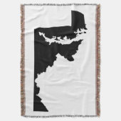 メリーランド州（ブラック） スローブランケット (正面縦)