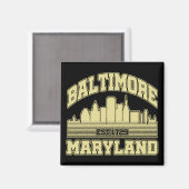 メリーランド州，ボルチモア マグネット (正面/裏面)