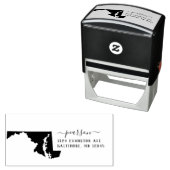 メリーランド差出人住所スタンプ自己インク セルフインキングスタンプ (インサイチュ)