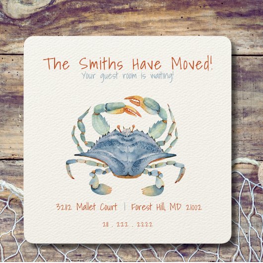 メリーランド新しい住所はがき カード