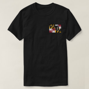 メリーランド旗/州（小）シャツ Tシャツ