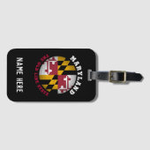 メリーランド旧線州旗 ラゲッジタグ (正面横)