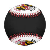 メリーランド旧線州旗 野球ボール (正面)