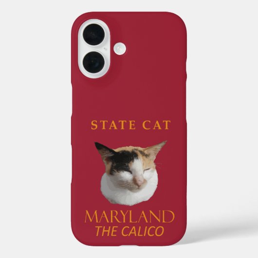 メリーランド準州の猫 三毛猫 Case-Mate iPhoneケース (裏面)