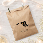 メリーランド結婚式の引き出物トリートサックス、抱き枕 フェイバーバッグ (クリップ留めされた状態)