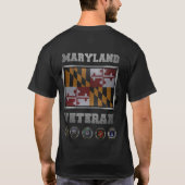 メリーランド退役軍人Tシャツ Tシャツ (裏面)