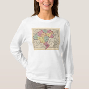 メリーランド郡2の地勢地図書 Tシャツ