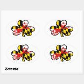 メリーランド・アイリッシュ・ステッカー 楕円形シール (シート)