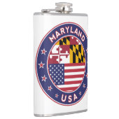 メリーランド，メリーランド州ステッカー，電話ケース，バッグ フラスク (右)