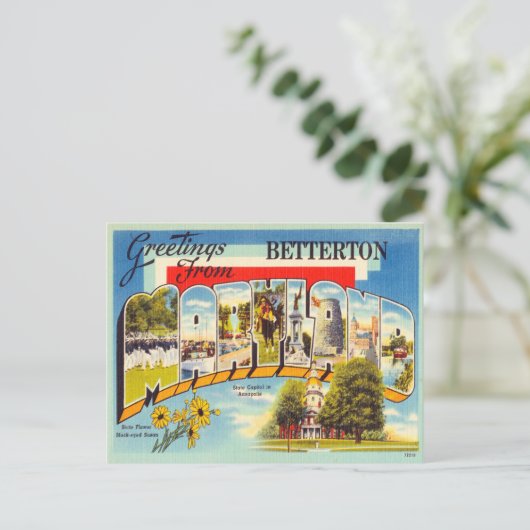 メリーランド・ヴィンテージ・トラベルのベタートンからの挨拶 ポストカード (スタンド正面)