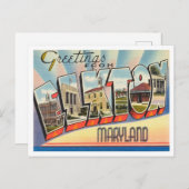 メリーランド・ヴィンテージ・トラベル、エルクトンからの挨拶 ポストカード (正面/裏面)