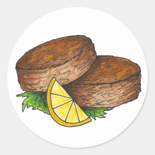 メリーランドMDカニケーキスパイシークラバーケーキ ラウンドシール (正面)