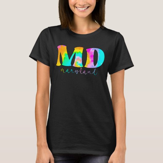 メリーランドMd絞り染め Tシャツ (正面)