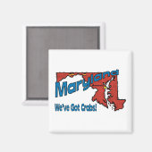 メリーランドMD USモットー～カニ得がいる マグネット (正面/裏面)