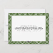 メリーリトルクリスマスウォーターカラーツリープレイド シーズンカード (裏面)