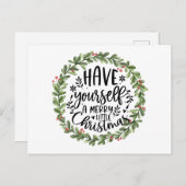 メリーリトルクリスマスウォーターリース シーズンポストカード (正面/裏面)