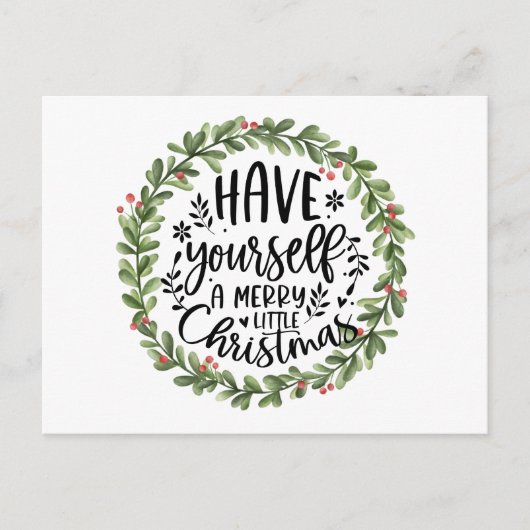 メリーリトルクリスマスウォーターリース シーズンポストカード (正面)