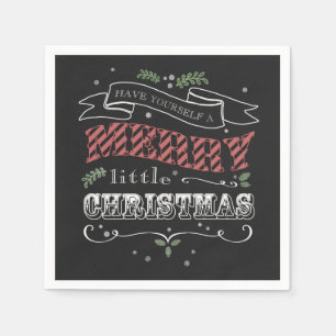メリーリトルクリスマスカクテルナプキンス スタンダードカクテルナプキン