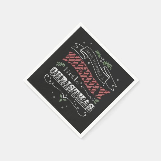 メリーリトルクリスマスカクテルナプキンス スタンダードカクテルナプキン (角)