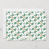 メリーリトルクリスマスグリーン金ゴールドホリーウォーター色 シーズンカード (裏面)